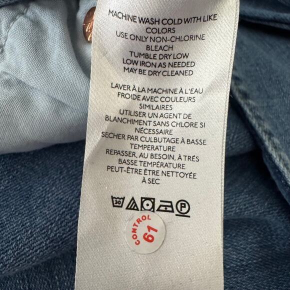 Free People We the Free Carmen Flare Distressed Womens Jeans Size 25 - Picture 9 of 12